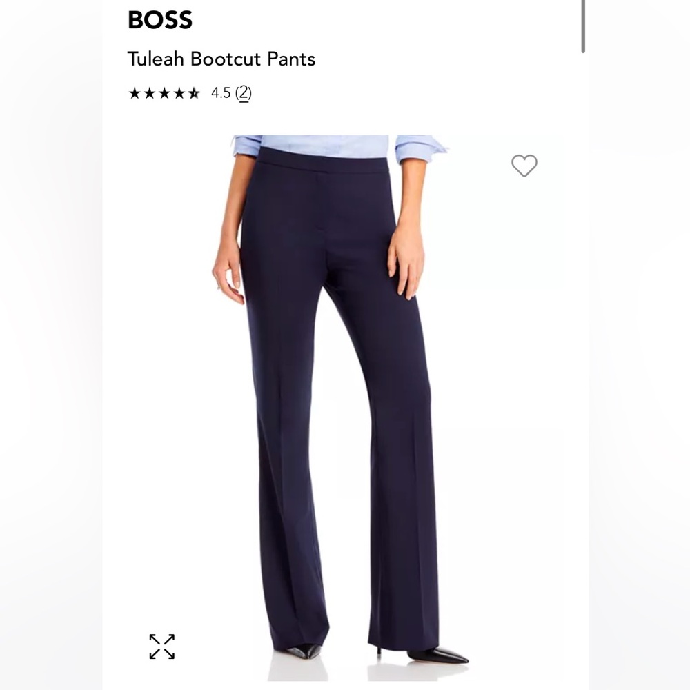 Hugo Boss Tulea Bootcut Pants in Open Blue Size 12 NWT